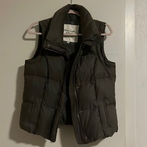 Abercrombie & Fitch Olive Green Vest